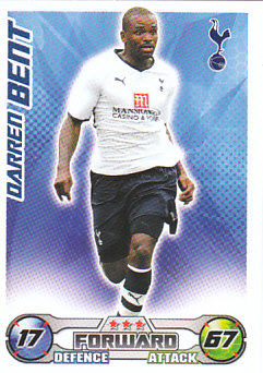 Darren Bent Tottenham Hotspur 2008/09 Topps Match Attax #303